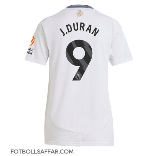 Aston Villa Jhon Duran #9 Bortatröja Dam 2024-25 Kortärmad